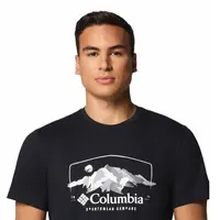 Κοντομάνικο Columbia Ανδρικό Path Lake™ Graphic Tee II Black/Brush With Nature