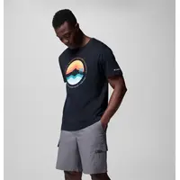 Κοντομάνικο Columbia Ανδρικό Path Lake&trade; Graphic Tee II Black/Circular Linescape