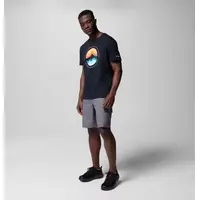 Κοντομάνικο Columbia Ανδρικό Path Lake&trade; Graphic Tee II Black/Circular Linescape
