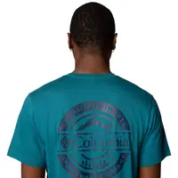 Κοντομάνικο Columbia Ανδρικό Rapid Ridge&trade; Back Graphic Tee II River Blue/Button Badge