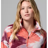 Μπλούζα Fleece Columbia Γυναικεία Glacial IV Print 1/2 Zip Zing/Snowflight