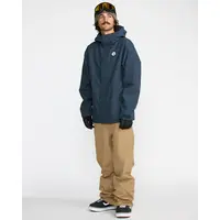 Μπουφάν Volcom Ανδρικό BackThreeEighty Jacket Deep Blue