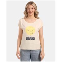 Γυναικείο T-shirt Πεζοπορίας Kilpi Arony-W Beige Quick Dry