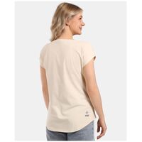 Γυναικείο T-shirt Πεζοπορίας Kilpi Arony-W Beige Quick Dry