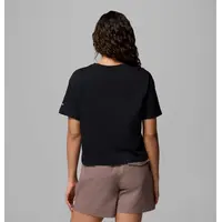 Columbia Rolling Bend™ T-Shirt Black/Gem Focused – Γυναικείο Crop Top με Τύπωμα