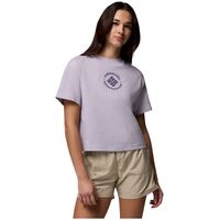 Columbia Rolling Bend™ T-Shirt Lavender Pearl/Gem Focused – Γυναικείο Crop Top με Τύπωμα