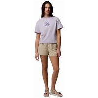 Columbia Rolling Bend™ T-Shirt Lavender Pearl/Gem Focused – Γυναικείο Crop Top με Τύπωμα