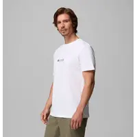 Columbia Knoll Canyon™ Graphic T-Shirt White/Hike More – Ανδρικό Μπλουζάκι με Τύπωμα