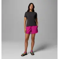 Columbia Parsons Back Graphic T-Shirt Black Heather/Floral Fun – Γυναικείο Μπλουζάκι με Τύπωμα