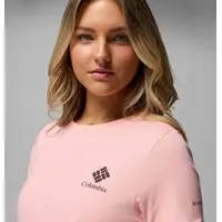 Columbia Rolling Bend™ Pink Sand/Stacked Gem Mini – Γυναικείο T-Shirt με Τύπωμα