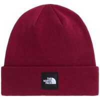 The North Face Dock Worker Recycled Beanie Burgundy Crush – Σκουφός με Ρεβέρ