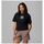 Columbia Rolling Bend™ T-Shirt Black/Gem Focused – Γυναικείο Crop Top με Τύπωμα
