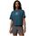 Columbia Rolling Bend™ T-Shirt Everblue/Gem Focused – Γυναικείο Crop Top με Τύπωμα