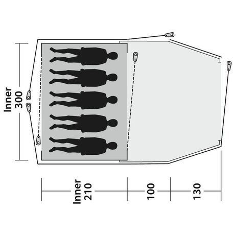 Cloud 5 Plus Σκηνή 5 Ατόμων Outwell