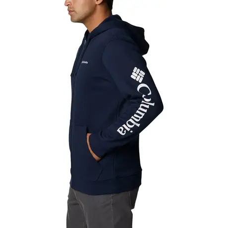 Trek Full Zip Hoodie Collegiate Navy Ανδρική Ζακέτα Fleece Columbia