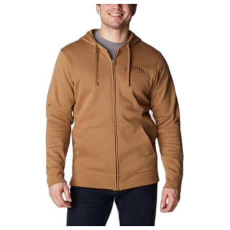 Trek Full Zip Hoodie Delta Arched Brown Ανδρική Ζακέτα Fleece Columbia