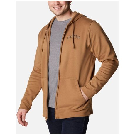 Trek Full Zip Hoodie Delta Arched Brown Ανδρική Ζακέτα Fleece Columbia