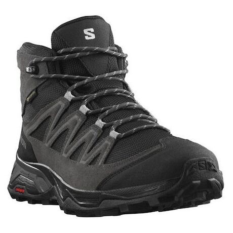 Salomon Ανδρικά Μποτάκια Ορειβασίας X Ward Leather Mid GTX Phantom/Black/Magnet