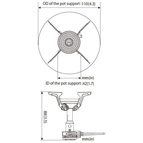 Καμινέτο Με Αναφλεκτήρα Amicus Stove With Igniter Soto