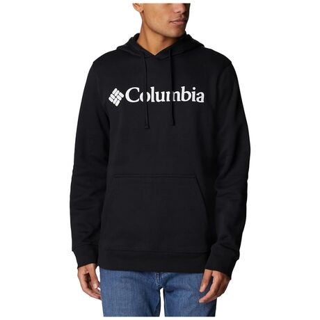 Trek Hoodie Black Branded Logo Ανδρικό Φούτερ Columbia