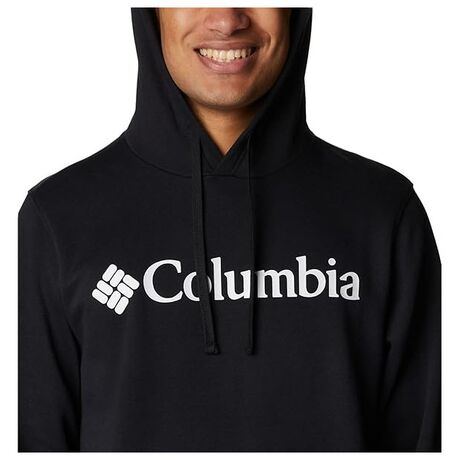 Trek Hoodie Black Branded Logo Ανδρικό Φούτερ Columbia