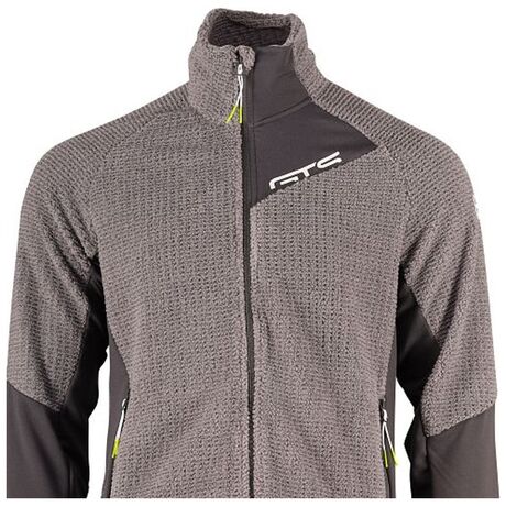 Jacket 302432M Waffle Highloft Grey Ανδρική Ζακέτα Fleece GTS