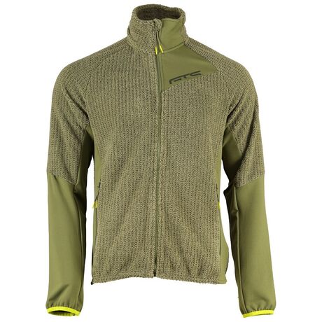 Jacket 302432M Waffle Highloft Olive Ανδρική Ζακέτα Fleece GTS