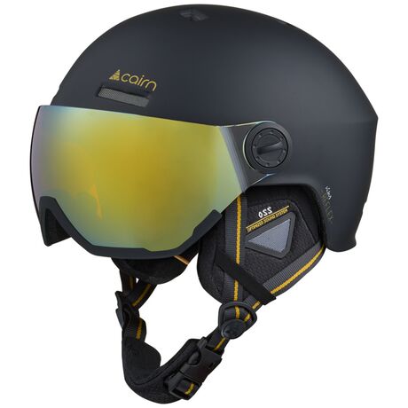 Reflex Visor Mat Black Gold Κράνος Cairn