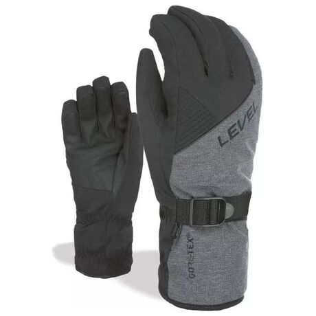 Trouper Gore Tex Black Grey Ανδρικά Γάντια Level