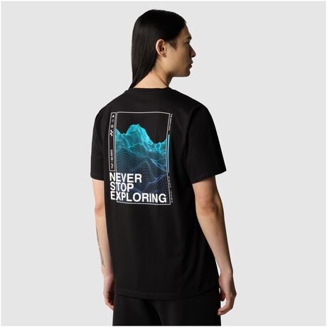 The North Face Foundation Graphic Tee Ανδρικό T-Shirt Tnf Black/Optic Blue