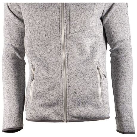 Knitted Fleece Light Grey Ανδρική Ζακέτα Fleece GTS