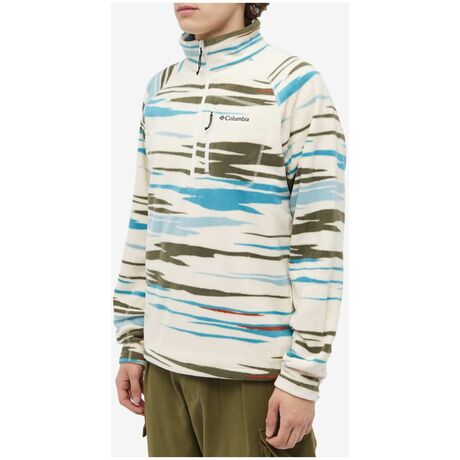 Fast Trek M Printed 1/2 Zip Fleece Chalk Skyscape Print Ανδρική Ζακέτα Columbia