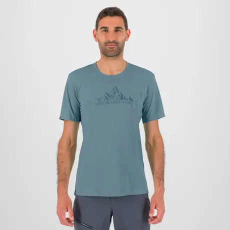 Ανδρικό T-Shirt Loma Print Jersey Smoke Blue/Bluefin Karpos