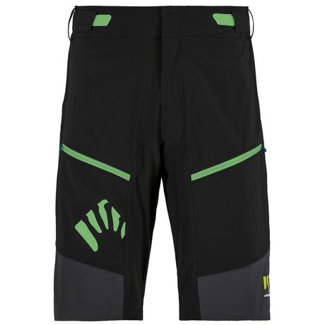 Ανδρική Βερμούδα Rapid Baggy Shorts Black/Dark Grey/Green Fluo Karpos