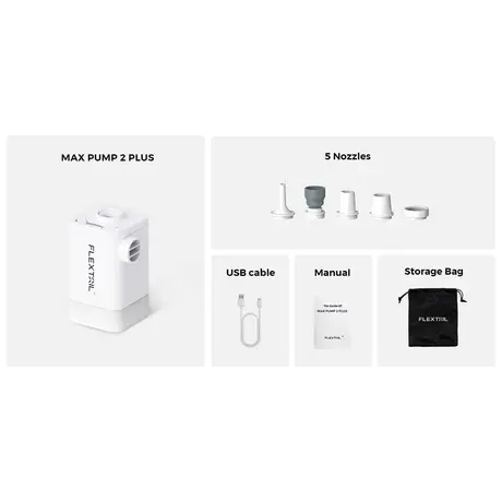 Τρόμπα Επαναφορτιζόμενη MAX PUMP 2 PLUS 4in1 White Flextail