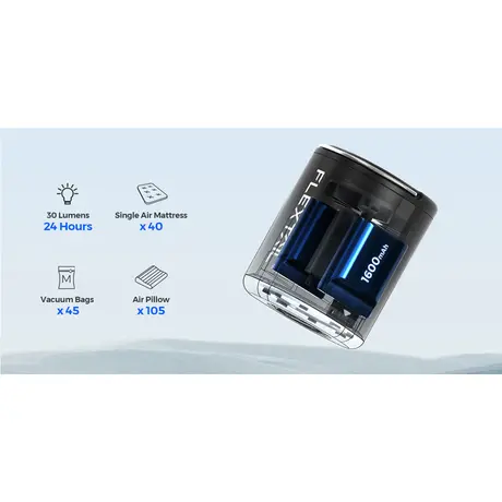 Τρόμπα Επαναφορτιζόμενη TINY PUMP 2X 3in1 White Flextail