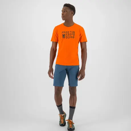 Κοντομάνικο Μπλουζάκι Karpos Ανδρικό Crocus T-Shirt Scarlet Ibis