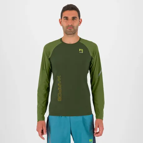 Ανδρική Μπλούζα Lavaredo Jersey LS Rifle Green/Cedar Green Karpos