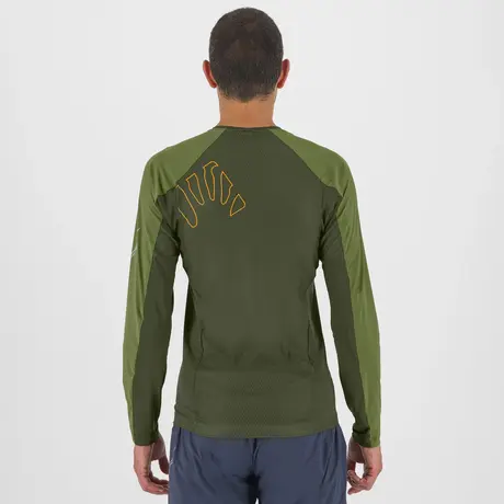 Ανδρική Μπλούζα Lavaredo Jersey LS Rifle Green/Cedar Green Karpos