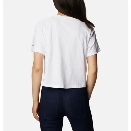 North Cascades Cropped Tee Άσπρο Γυναικείο T-Shirt Columbia