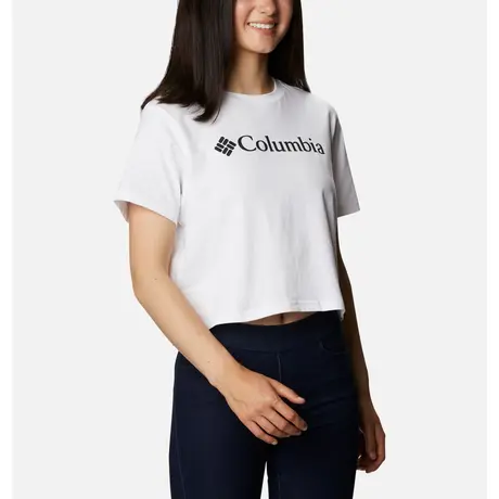 North Cascades Cropped Tee Άσπρο Γυναικείο T-Shirt Columbia
