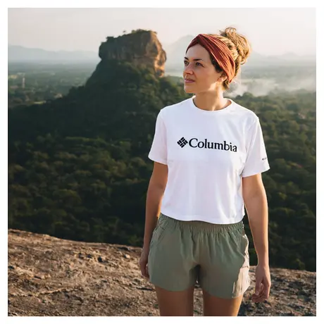 North Cascades Cropped Tee Άσπρο Γυναικείο T-Shirt Columbia