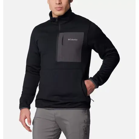 Columbia Hike™ Half Zip Black Ανδρικό Fleece Columbia