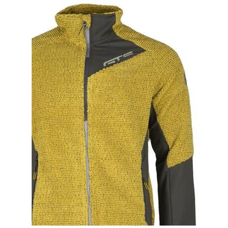 Jacket Waffle Highloft 302442M Curry Ανδρική Ζακέτα Fleece GTS