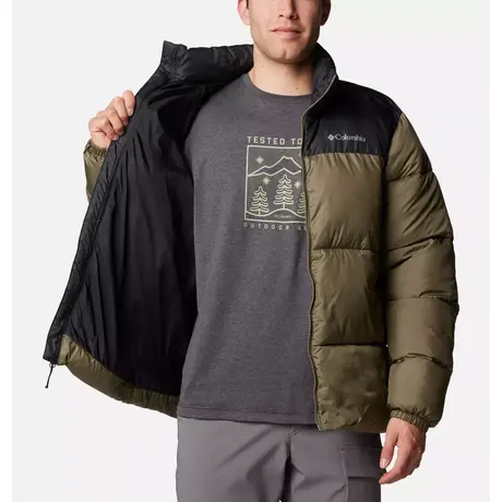 M Puffect™ III Jacket Stone Green/Black Ανδρικό Μπουφάν Columbia