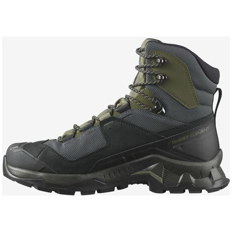 Salomon Ανδρικά Μποτάκια Πεζοπορίας Quest Element GTX Black/Deep Lichen Green/Olive Night