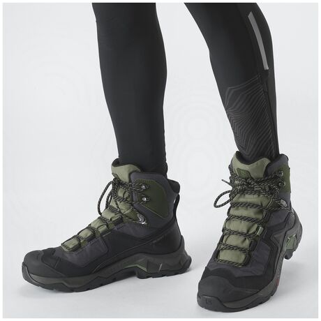 Salomon Ανδρικά Μποτάκια Πεζοπορίας Quest Element GTX Black/Deep Lichen Green/Olive Night