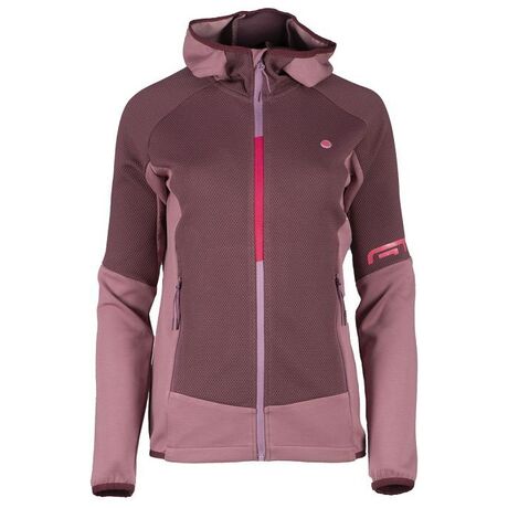 Scuba Mix Honey Comb 303042L Plum Γυναικεία Ζακέτα Fleece GTS