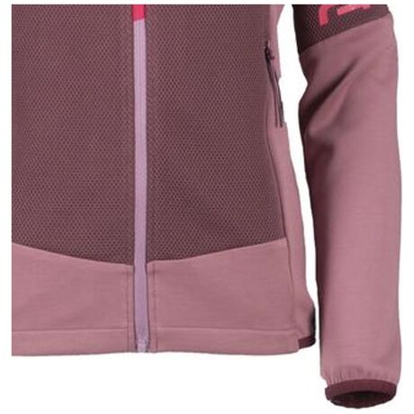 Scuba Mix Honey Comb 303042L Plum Γυναικεία Ζακέτα Fleece GTS
