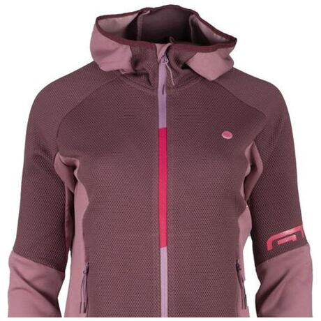Scuba Mix Honey Comb 303042L Plum Γυναικεία Ζακέτα Fleece GTS